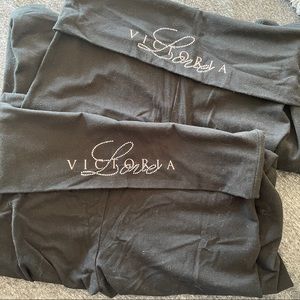 2 pairs Victoria secret flare leggings